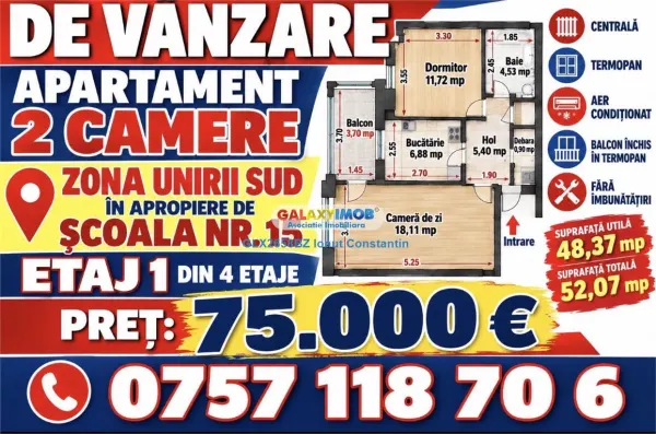 Apartament 2 camere Buzău - poza 1