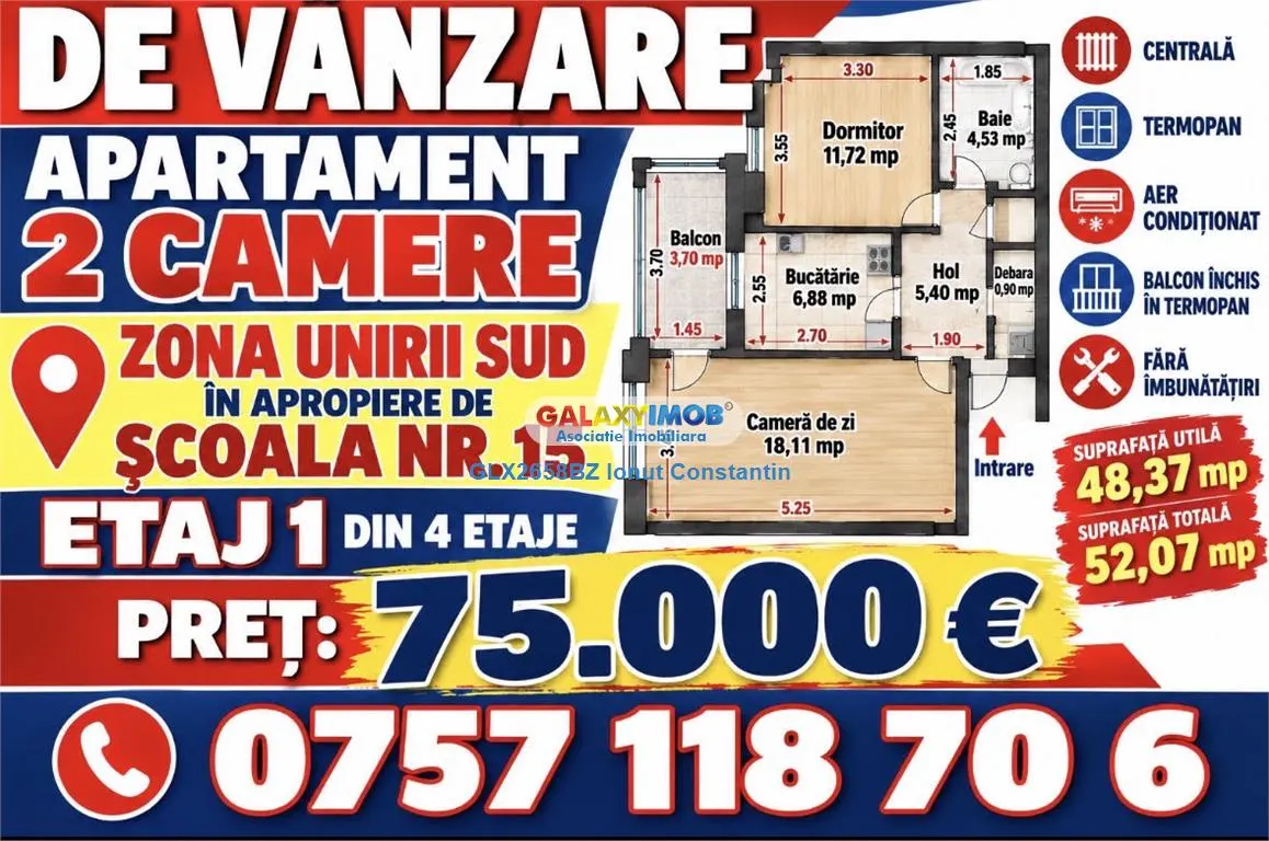 Apartament 2 camere Buzău - poza 1