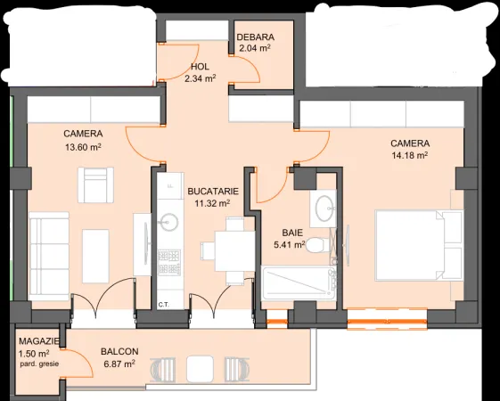 Apartament 2 camere Șelimbăr - poza 5