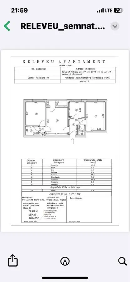 Apartament 3 camere București - poza 1