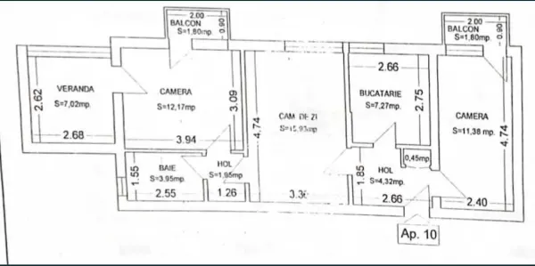 Apartament 3 camere Constanța - poza 1