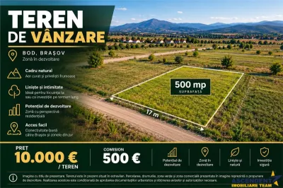 Teren in suprafata 500 mp, Sanpetru-Bod - Bod