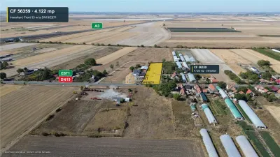 Teren intravilan 4.122 mp  Front 33 m DN19  Biharia–Satu Nou  A3 - Biharia