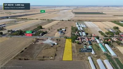 Teren intravilan 3.000 mp  Front 27 m DN19 Biharia–Satu Nou langa A3 - Biharia