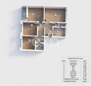 Apartament 4 camere Pitești - poza 2