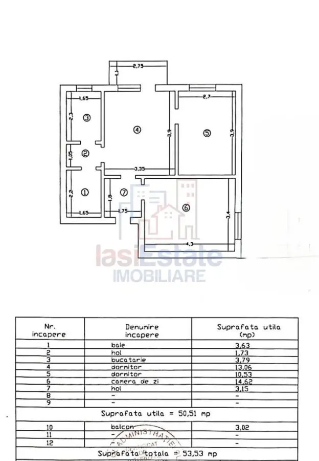 Apartament 3 camere Iași - poza 1