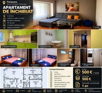 Direct de la proprietar. Disponibil din 1 noiembrie - Timisoara