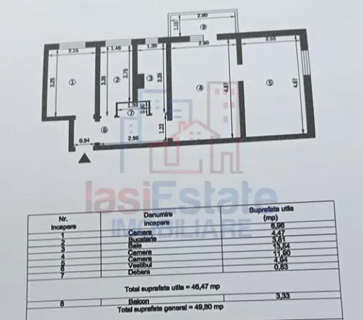 Apartament 3 camere Iași - poza 2