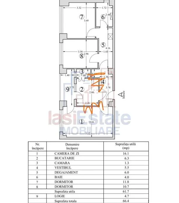 Apartament 3 camere Iași - poza 1