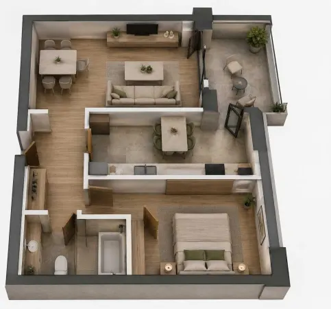 Apartament 2 camere București - poza 1