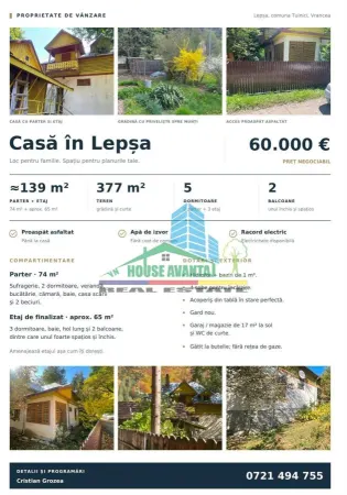 Casă 4 camere Lepsa - poza 8