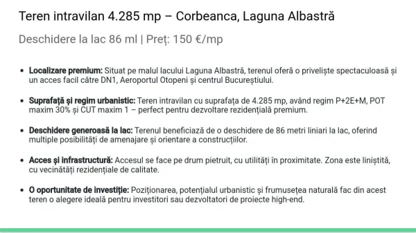 Teren Corbeanca - poza 8