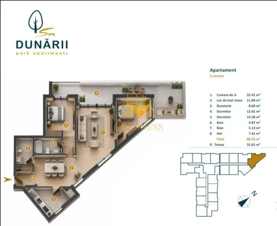Apartament 3 camere Cluj-Napoca - poza 2