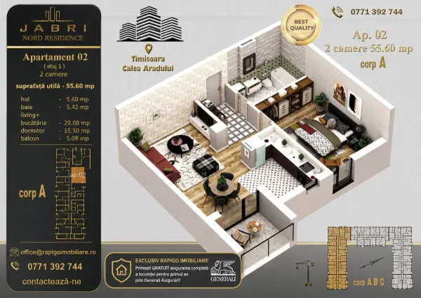Apartament 2 camere Timișoara - poza 1