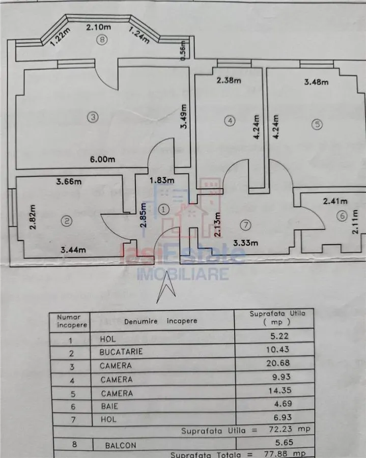 Apartament 3 camere Iași - poza 1