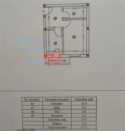 Apartament 1 camera Lunca Cetățuii - poza 7