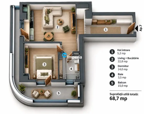 Apartament 2 camere Iași - poza 8