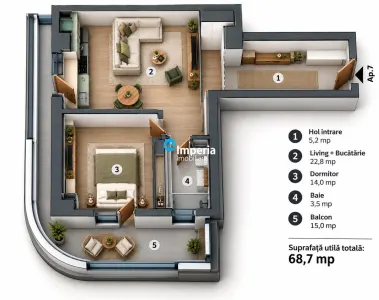 Apartament 2 camere Iași - poza 8