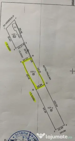Teren Intravilan 1.600 mp Gradinari - Giurgiu | Front stradal 69m | - Gradinari (Giurgiu) - Gradinari