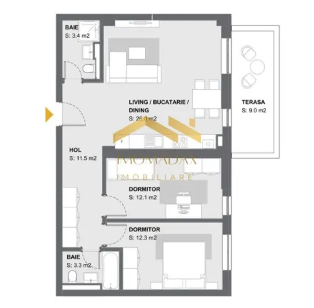 Apartament 3 camere Timișoara - poza 17