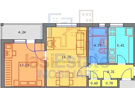 Apartament 2 camere Iași - poza 1