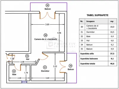 Apartament 2 camere Ipotești - poza 5