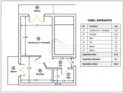 Apartament 2 camere Ipotești - poza 6