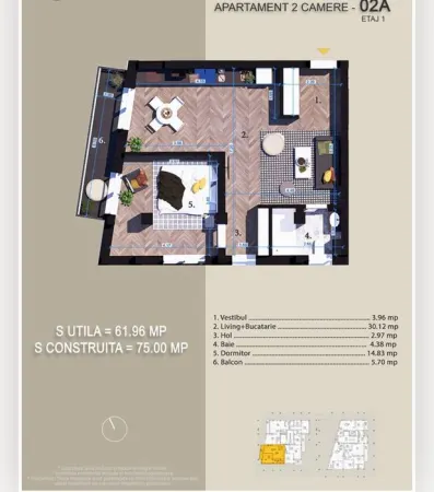 Apartament 2 camere București - poza 2