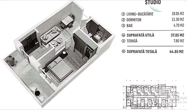 Apartament 2 camere Popești-Leordeni - poza 10