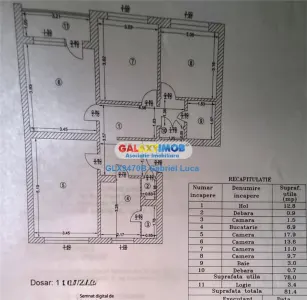 Apartament 4 camere 81 mp | Decomandat | Parcare | Bloc Reabilitat | - Bucuresti