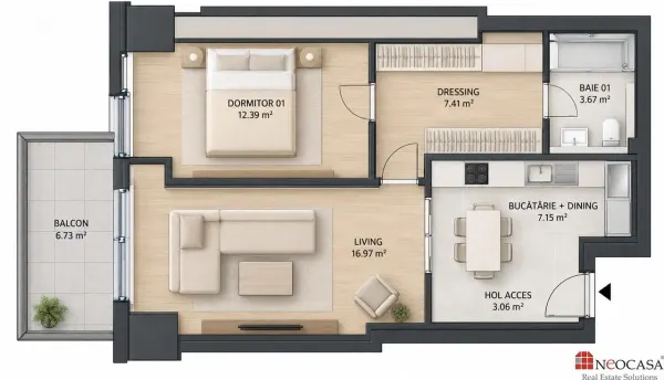 Apartament 2 camere București - poza 13