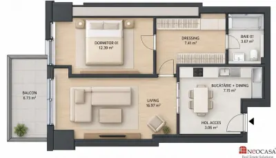 Apartament 2 camere București - poza 13