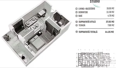 Apartament 2 camere Popești-Leordeni - poza 10