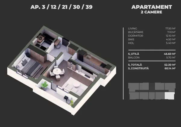 Apartament 2 camere București - poza 2