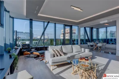 Penthouse spectaculos cu terasa panoramica si design contemporan | Herastrau – Aviatiei - Bucuresti