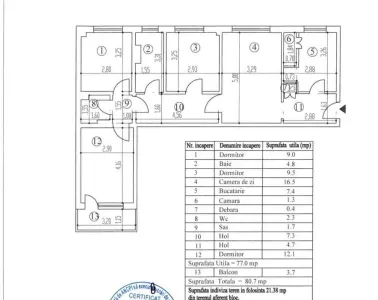 Apartament 4 camere Brăila - poza 8