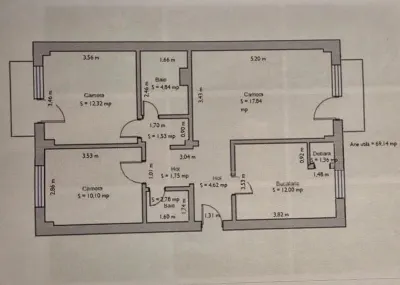 Soarelui | 3 camere | Decomandat | 2 băi | 2 balcoane | Necesita renovare - Timisoara