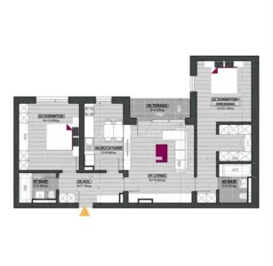 INCHIRIERE APARTAMENT 3 CAMERE LOC DE PARCARE AVIATIEI  MALL  PROMENADA AUREL VLAICU - Bucuresti