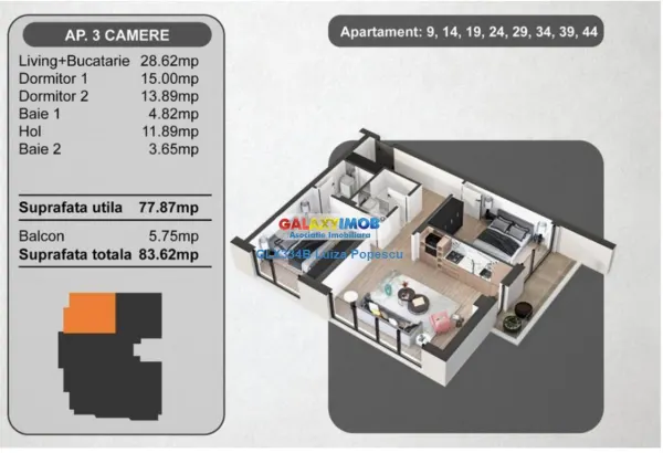 Apartament 3 camere București - poza 12